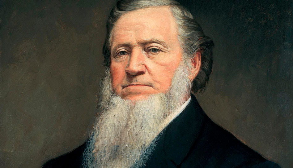 Imagem de Brigham Young, um dos presidentes da Igreja que manteve as mulheres dando bênçãos cura.